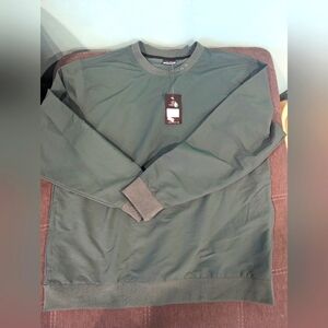 NEW Good Good Golf Playoff Windbreaker Jacket Mens XL Hooded 1/2 Zip Green